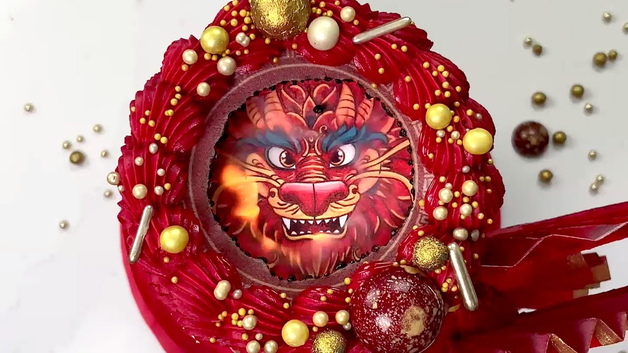 🔥Burn away cake! Year of the Dragon cake trend Chinese New Year cakes