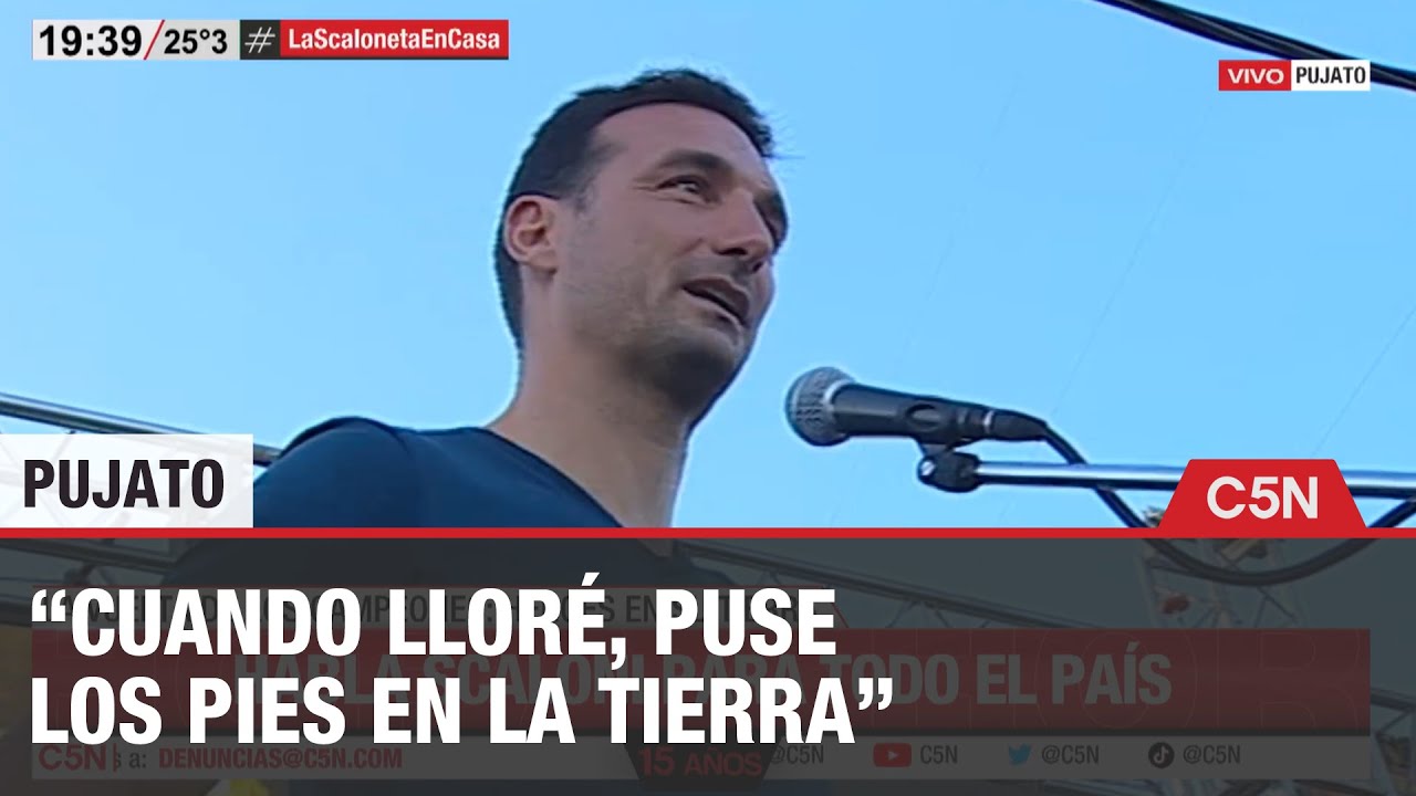 SCALONI volvió a PUJATO, el PUEBLO que lo vio NACER