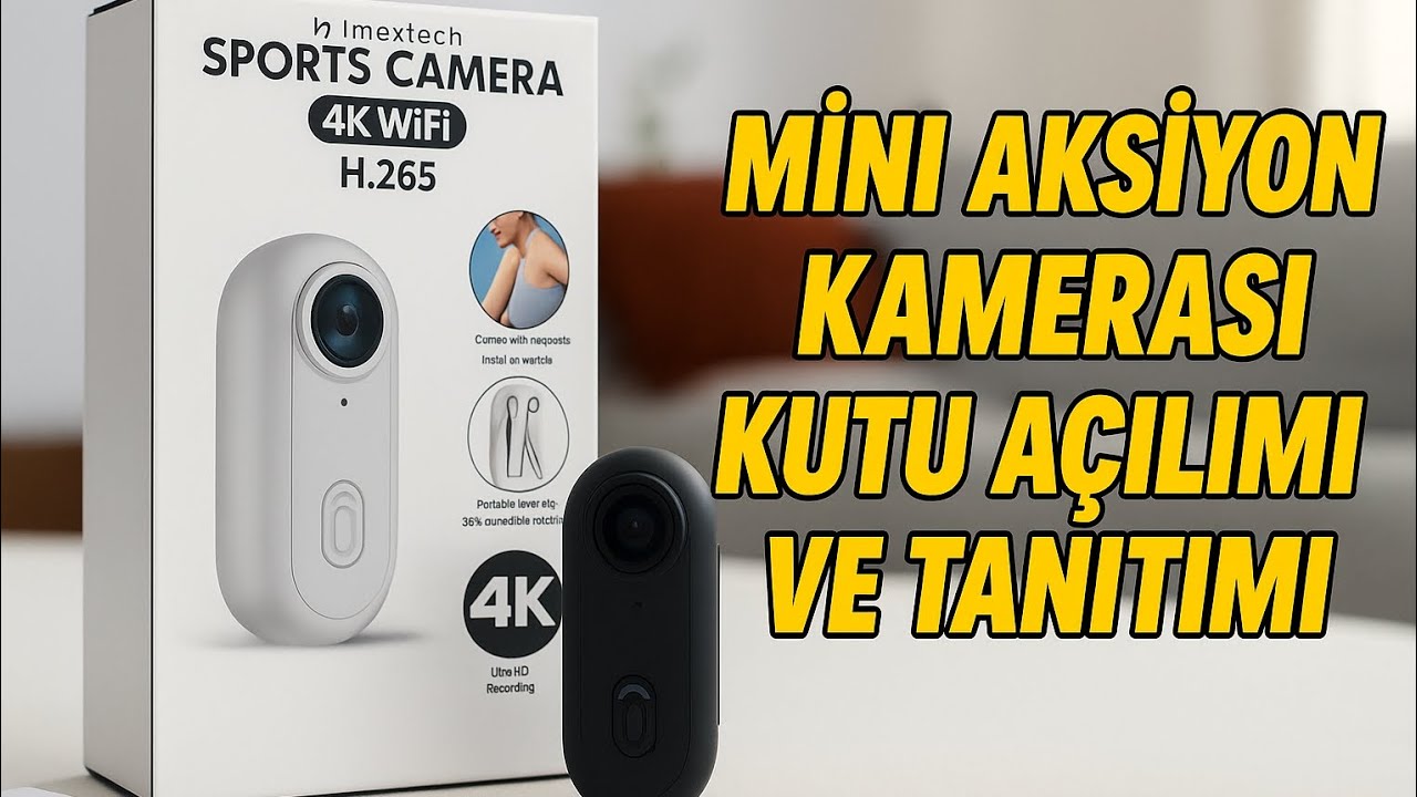 Mini Aksiyon Kamerası 4K WiFi (H.265) Alınır Mı? | Kutu Açılımı + Detaylı İnceleme