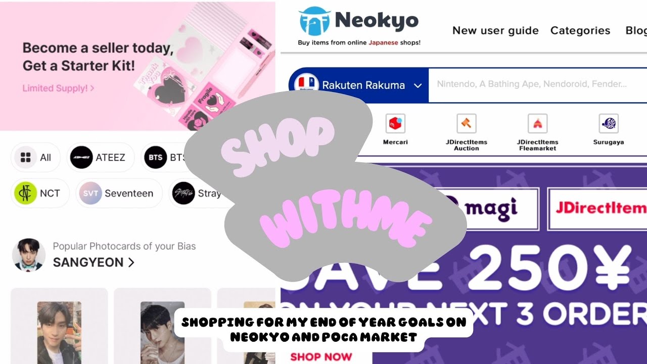 Shop With Me~~ shop for my end of year goals on neokyo and poca market~~