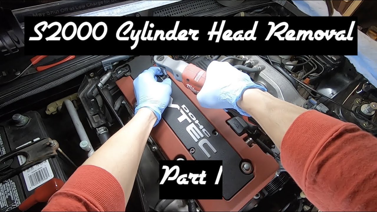 S2000 Cylinder Head Removal DIY POV Part 1