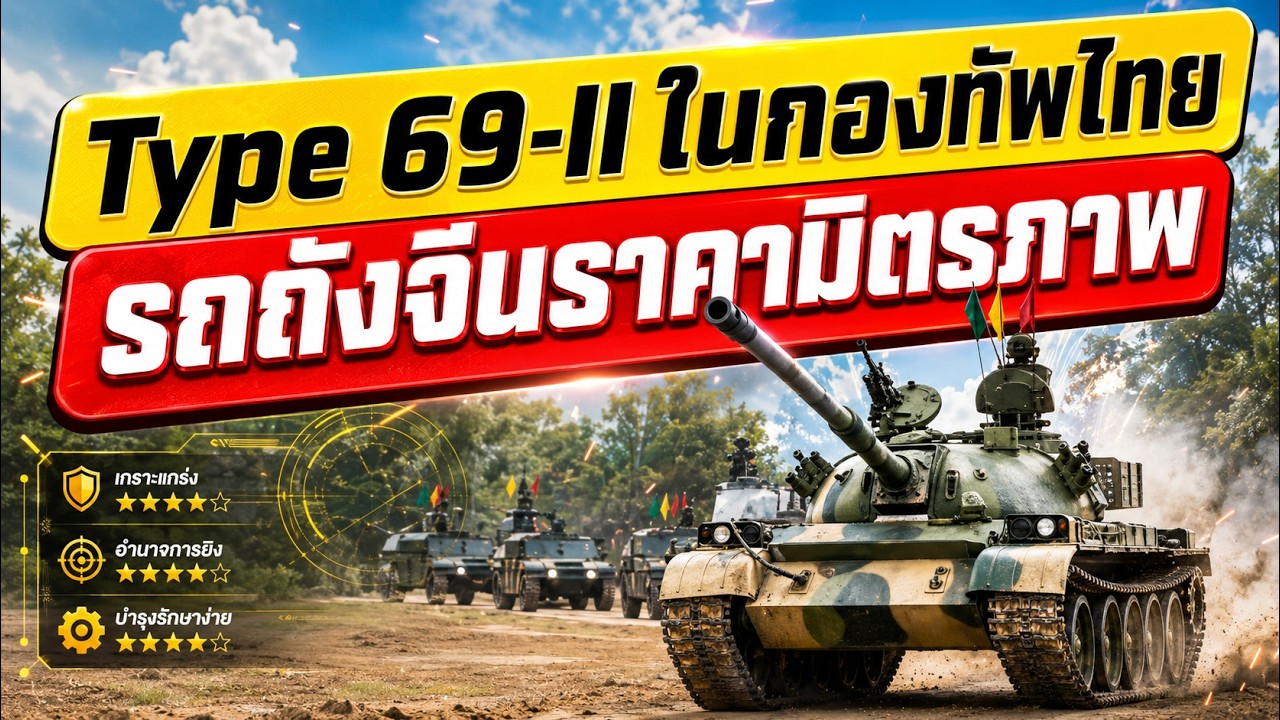 ประวัติศาสตร์รถถังจีนในไทย ตำนาน Type 69-II ราคามิตรภาพ