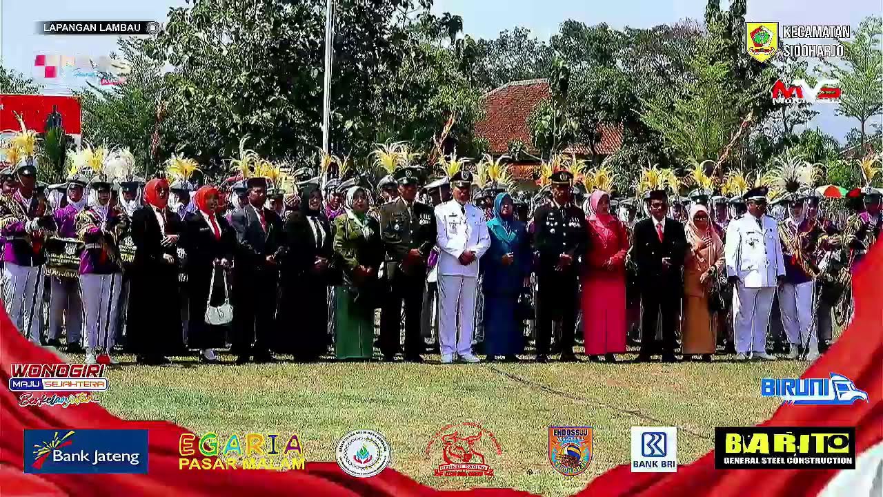 UPACARA BENDERA 17 AGUSTUS 2025 KECAMATAN SIDOHARJO