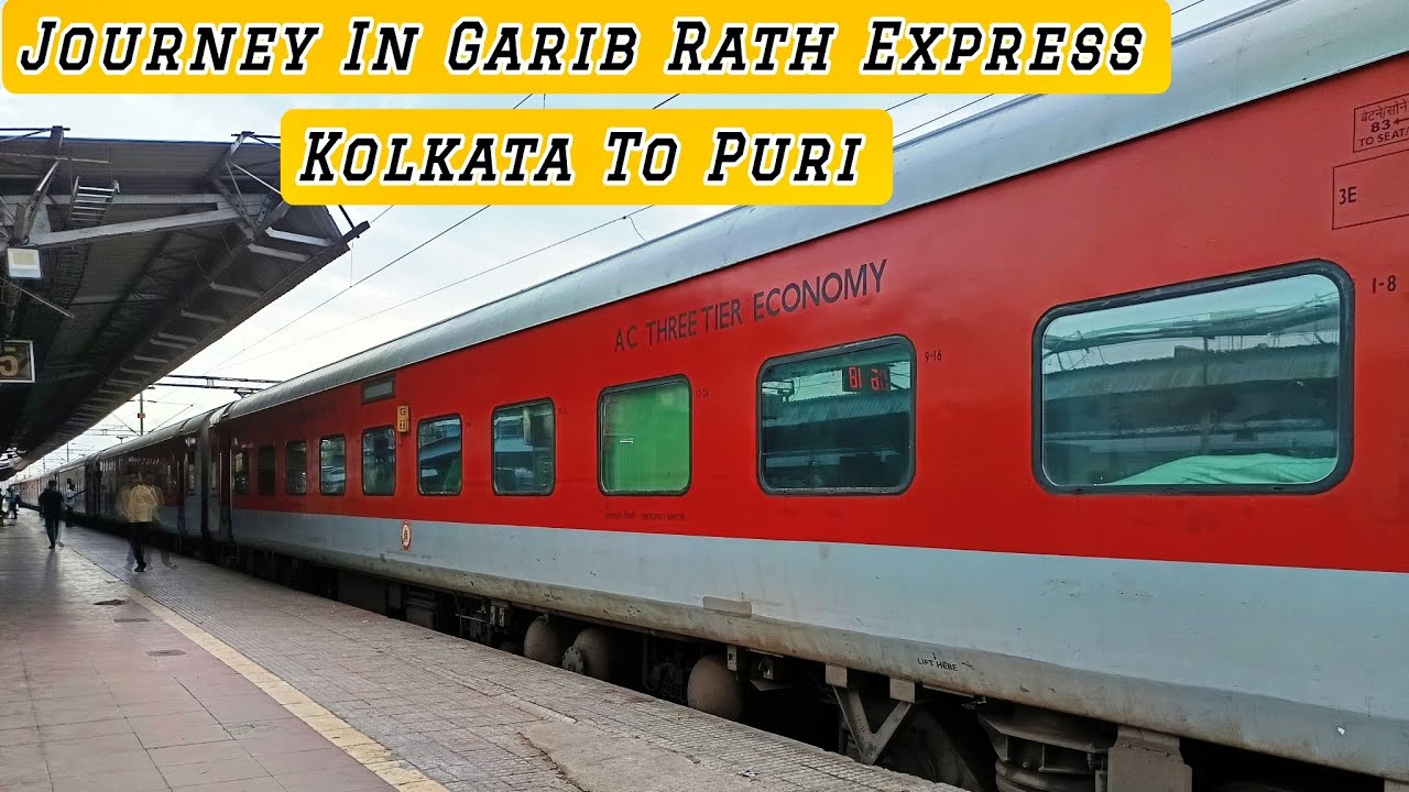 Kolkata To Puri : Journey In 12881 Puri Garib Rath Express | Shalimar To Puri Full Train Journey 