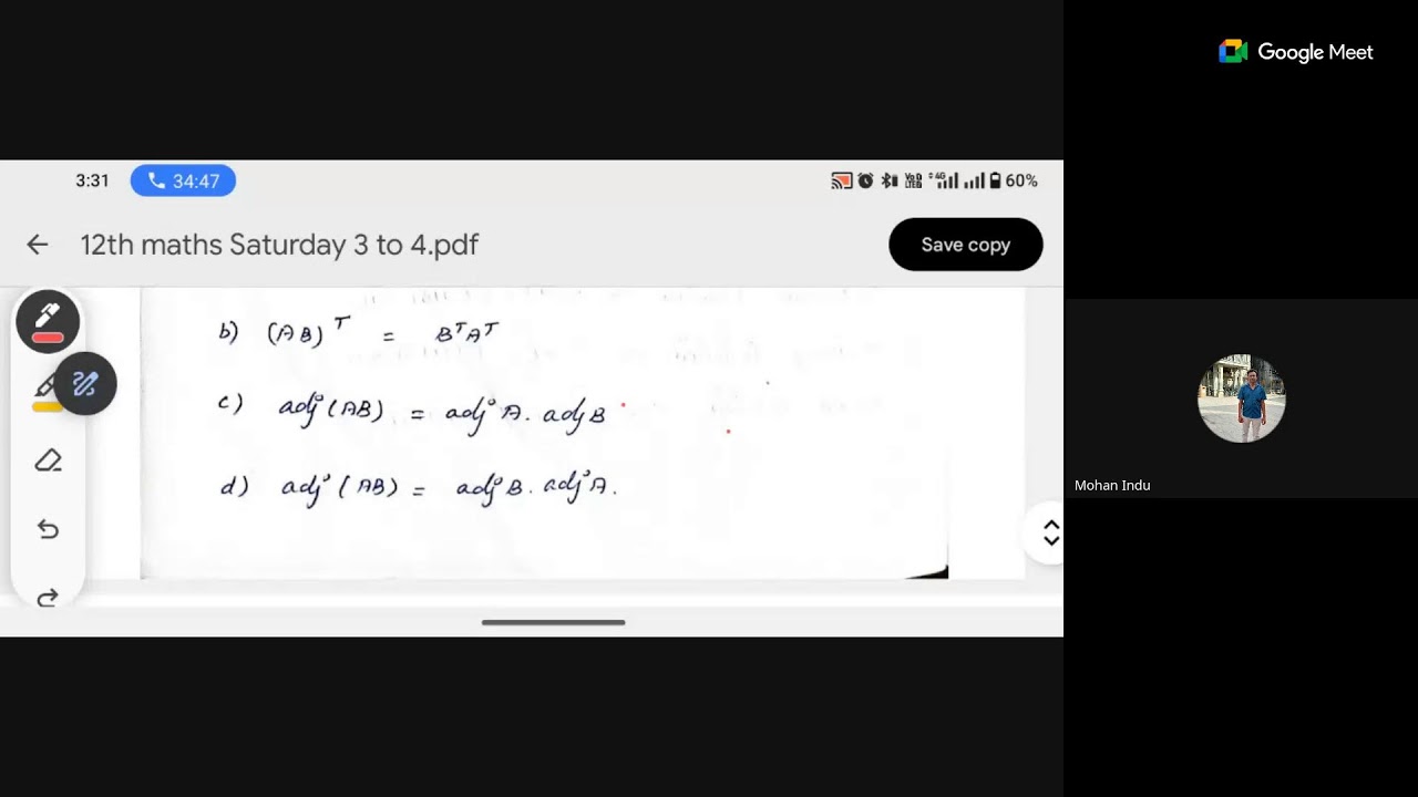 Unit : 1 :Algebra and trigonometry: MATRICES - UG TRB Maths 2