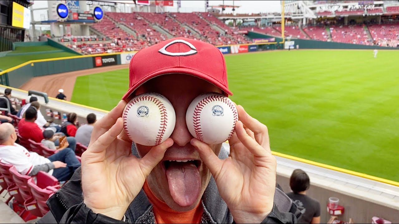 Catching RARE BASEBALLS at Great American Ball Park