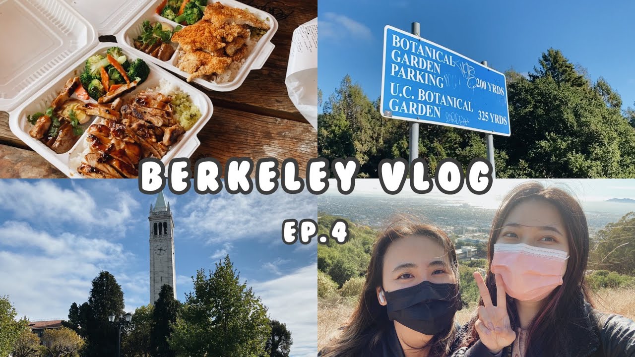 (ENG) Berkeley Vlog EP4 【Days in my life】｜在美國吃到台灣炸雞排！！留學生日常、圖書館讀書📚、逛Berkeley植物園🌵