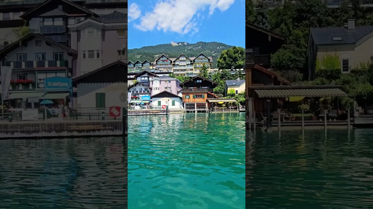 Places that feel Unreal in Austria 🤯 #travelvlog #wolfgangsee #austriatravel #austria