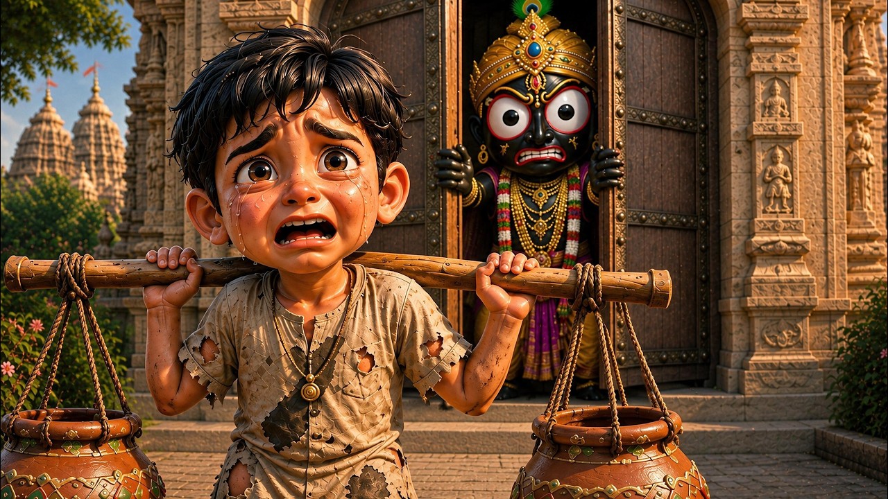एक अनाथ बच्चा काँवर लेकर जगन्नाथ जी के द्वार क्यों पहुँचा?😱 | Jagannath Ki Leela | 3D Animated Story