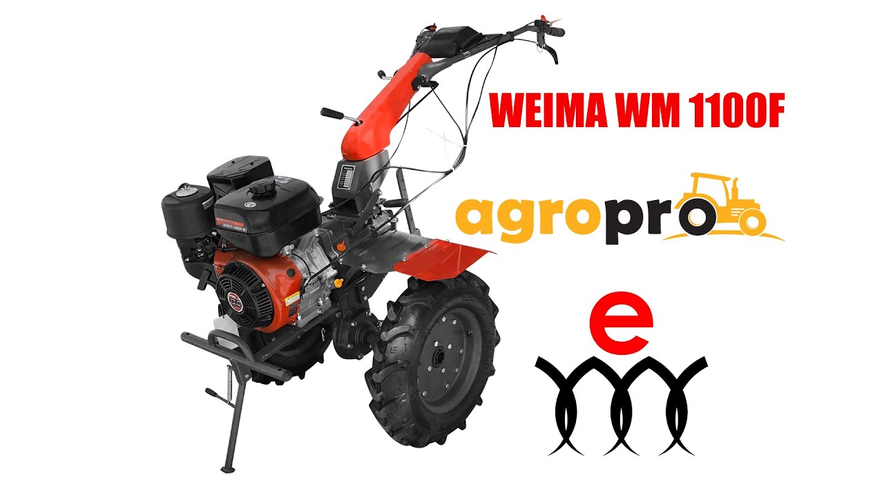 Motocultor profesional WEIMA WM 1100F-6, montaj, pornire, proba, AgroPro