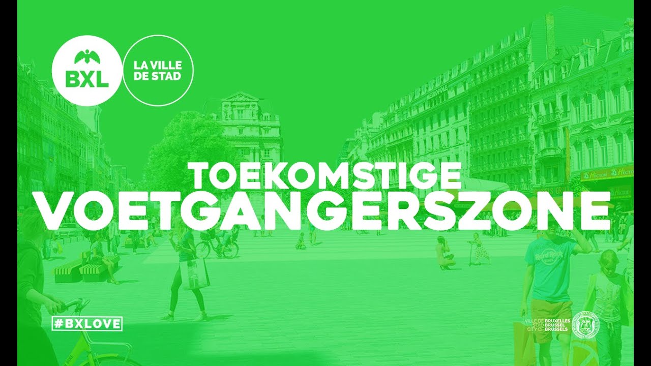 Hoe ziet de toekomstige voetgangerszone van de Stad Brussel eruit?
