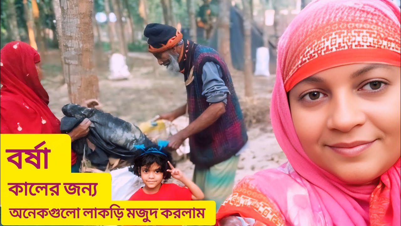 বর্ষা কালের জন্য অনেকগুলো লাকড়ি মজুদ করলাম | দুপুরের জন্য চিকেন বিরিয়ানি |Kalpana cooking vlogs |