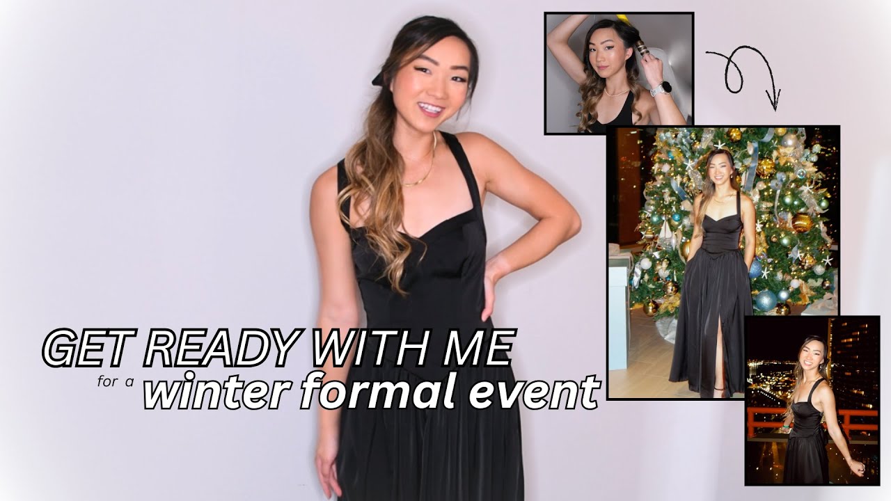Get ready with me! Formal makeup, hairstyle, & dress #grwm