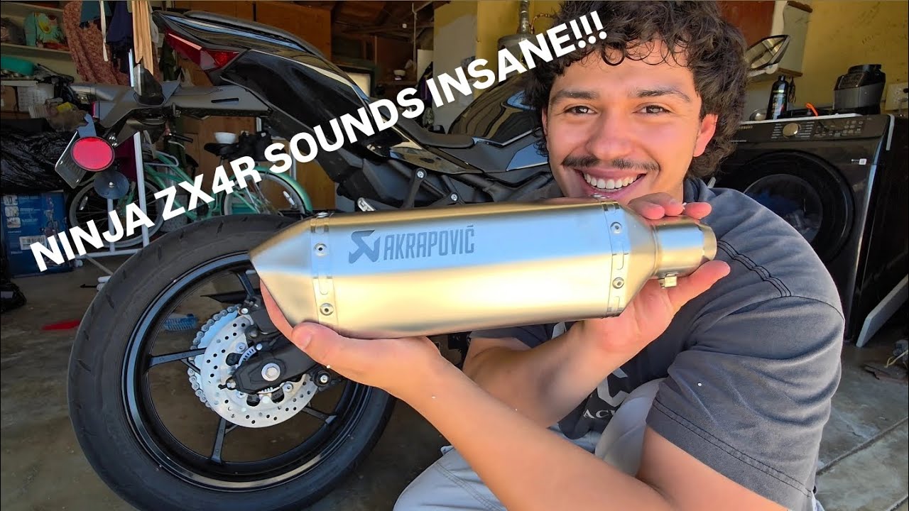 NINJA ZX4R/ZX4RR - AKROPRAVIC (Replica) EXHAUST SOUNDS SO GOOD 