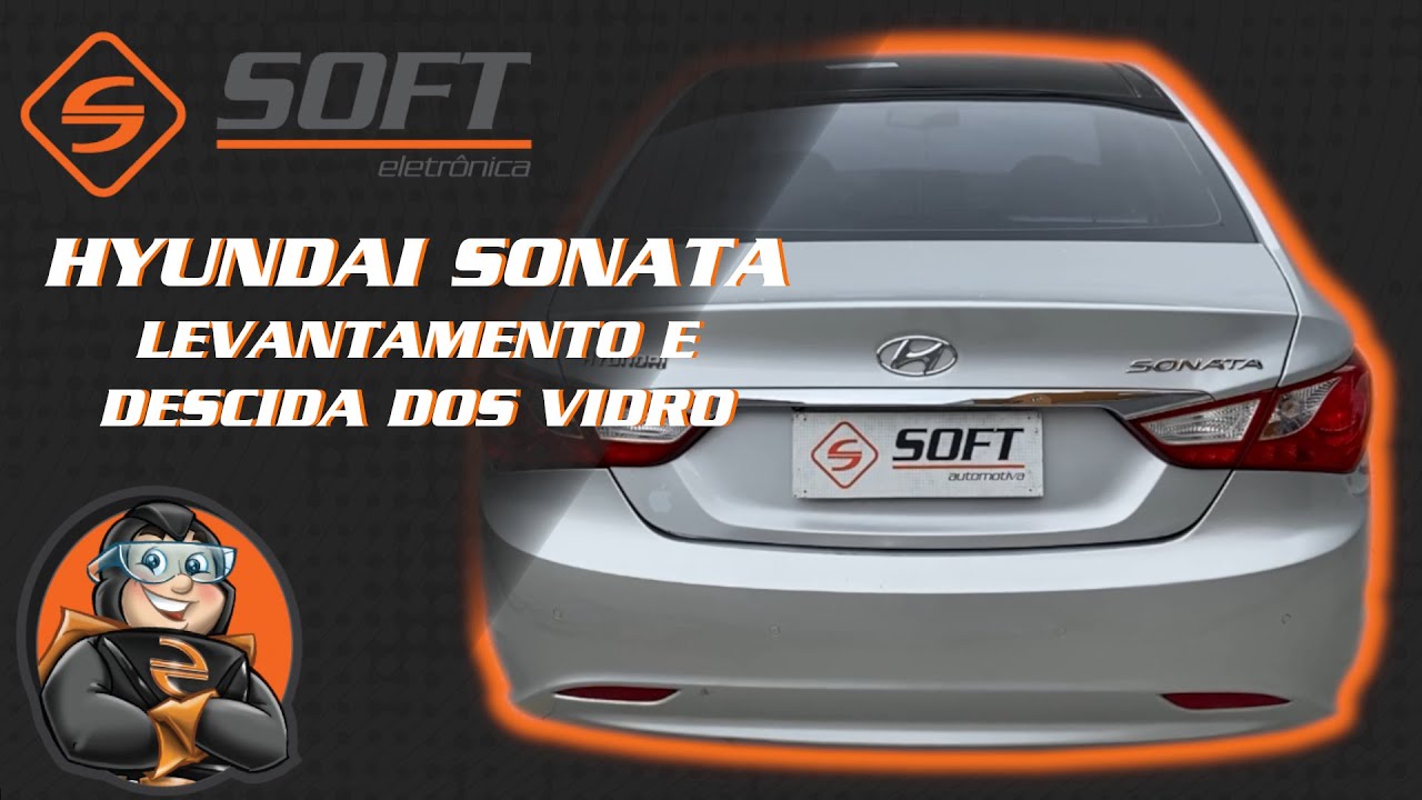 Hyundai Sonata 2010 à 2014 - Levantamento de vidros - AW43
