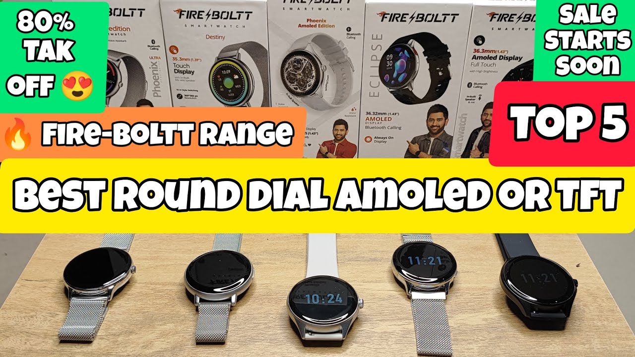 Top 5 | Fire-Boltt | Eclipse or phoenix amoled or Apollo 2 or Phoenix ultra or Destiny | Best one 🤔