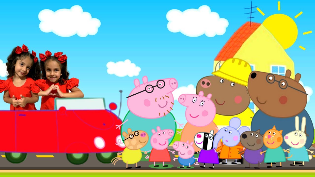 Peppa Pig em Fui Morar numa Casinha - Música da Galinha Pintadinha por Memel e Lilica