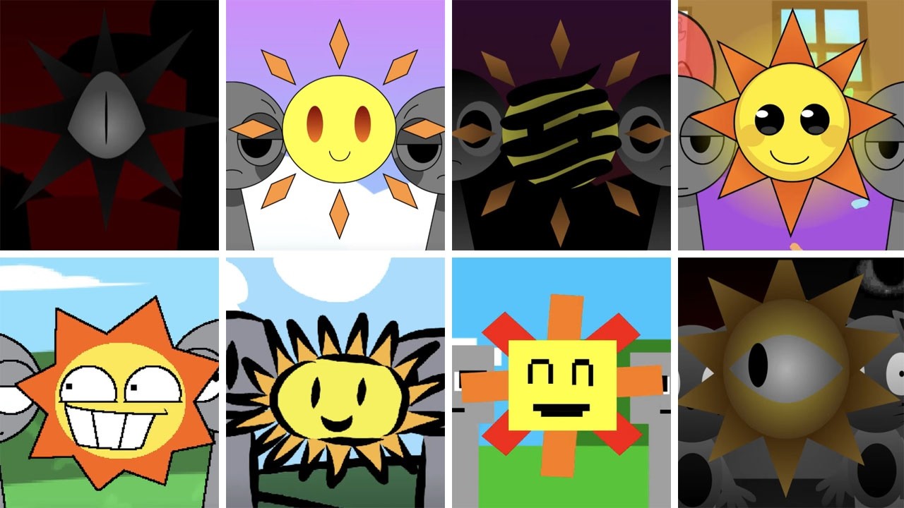 Incredibox - Sprunki but ONLY MR SUN in ALL Different Mods