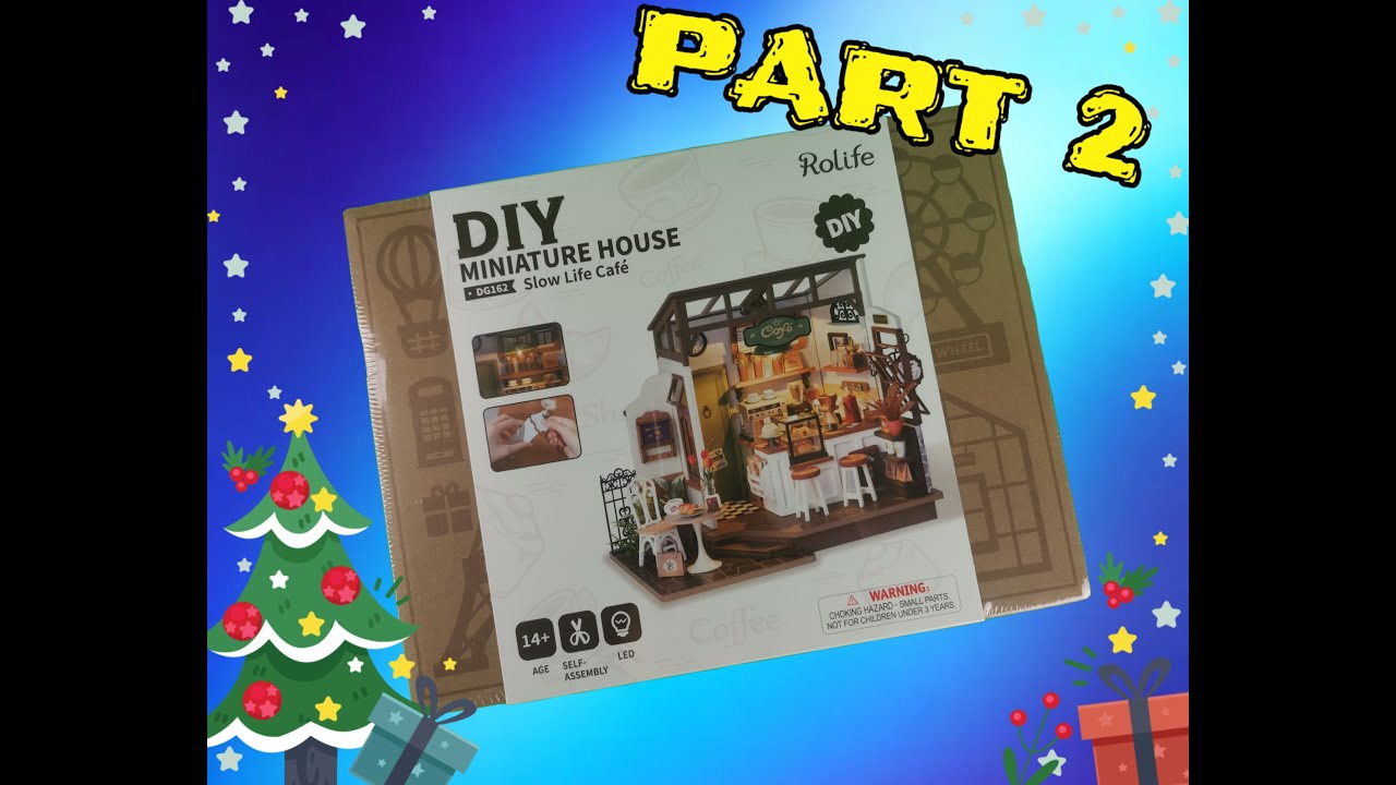 DIY Miniature Dollhouse Kit,Coffee Shop,Rolife DG162,No.17.Café,Relaxing Satisfying,Slow Life Café!