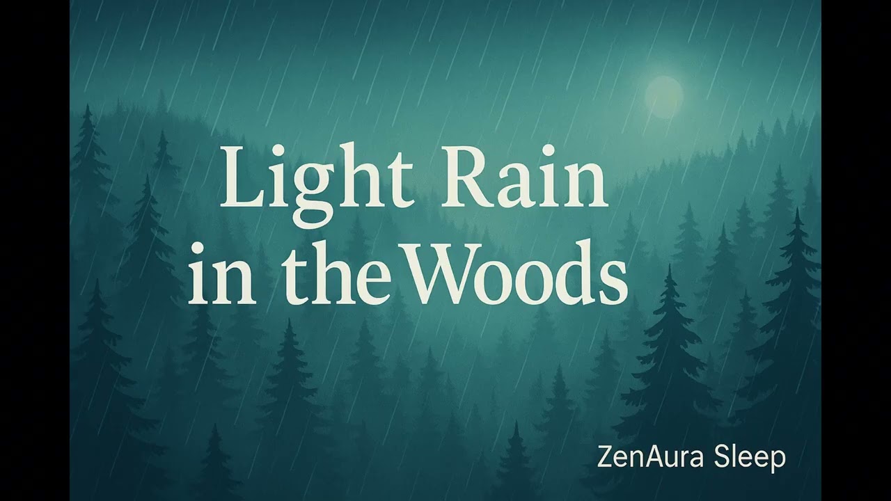 Light Rain in the Woods • Ormanda İnce Yağmur (3 Saat) | Derin Uyku