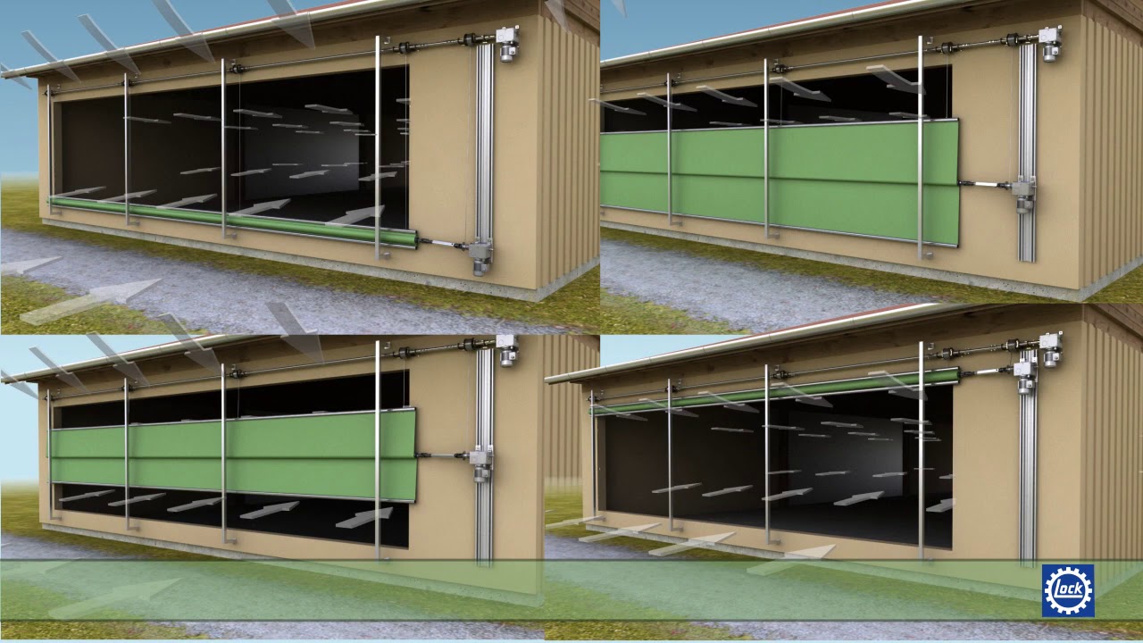 Galebreaker Shade VVS side curtain. Using Lock motors.