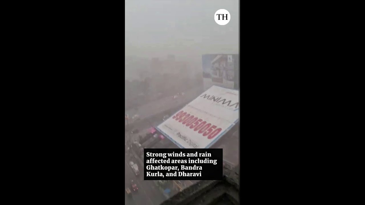 Massive dust storm jolts #Mumbai