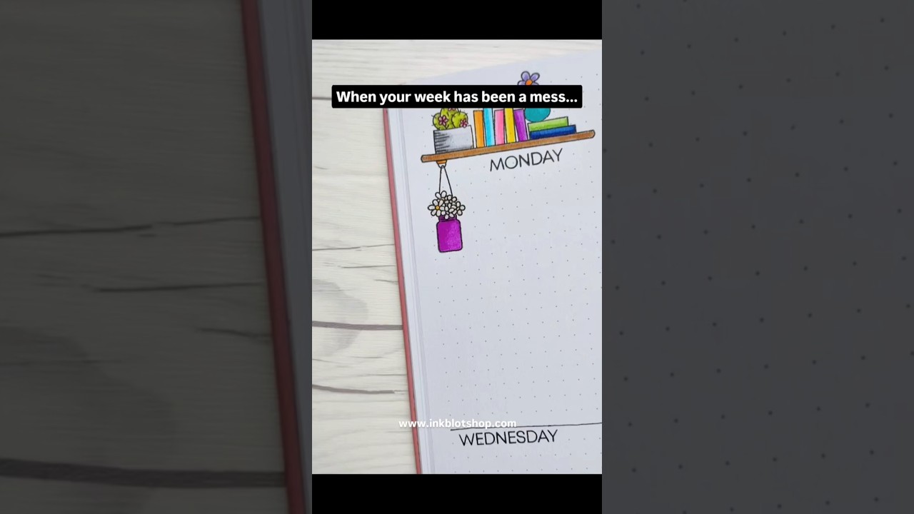 Cute Bullet Journaling Weekly Spread Overview :: Short Video