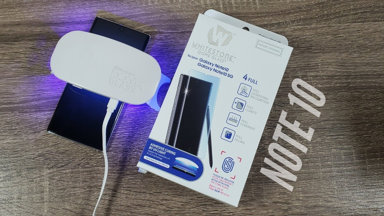 Whitestone Dome Glass Note 10 Plus & Note 10 // Full Installation & Fingerprint Test