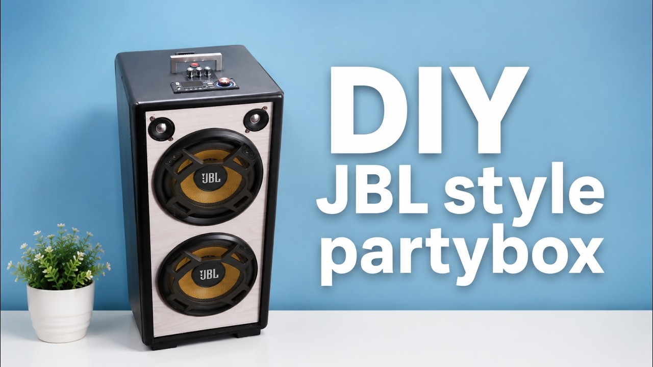 diy homemade bluetooth karaoke partybox speaker like  310  | how to make