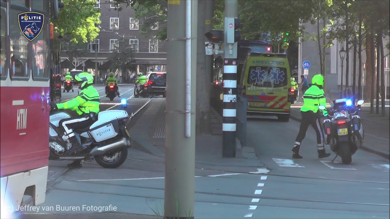 Politie #MO - VT begeleiding President Macron