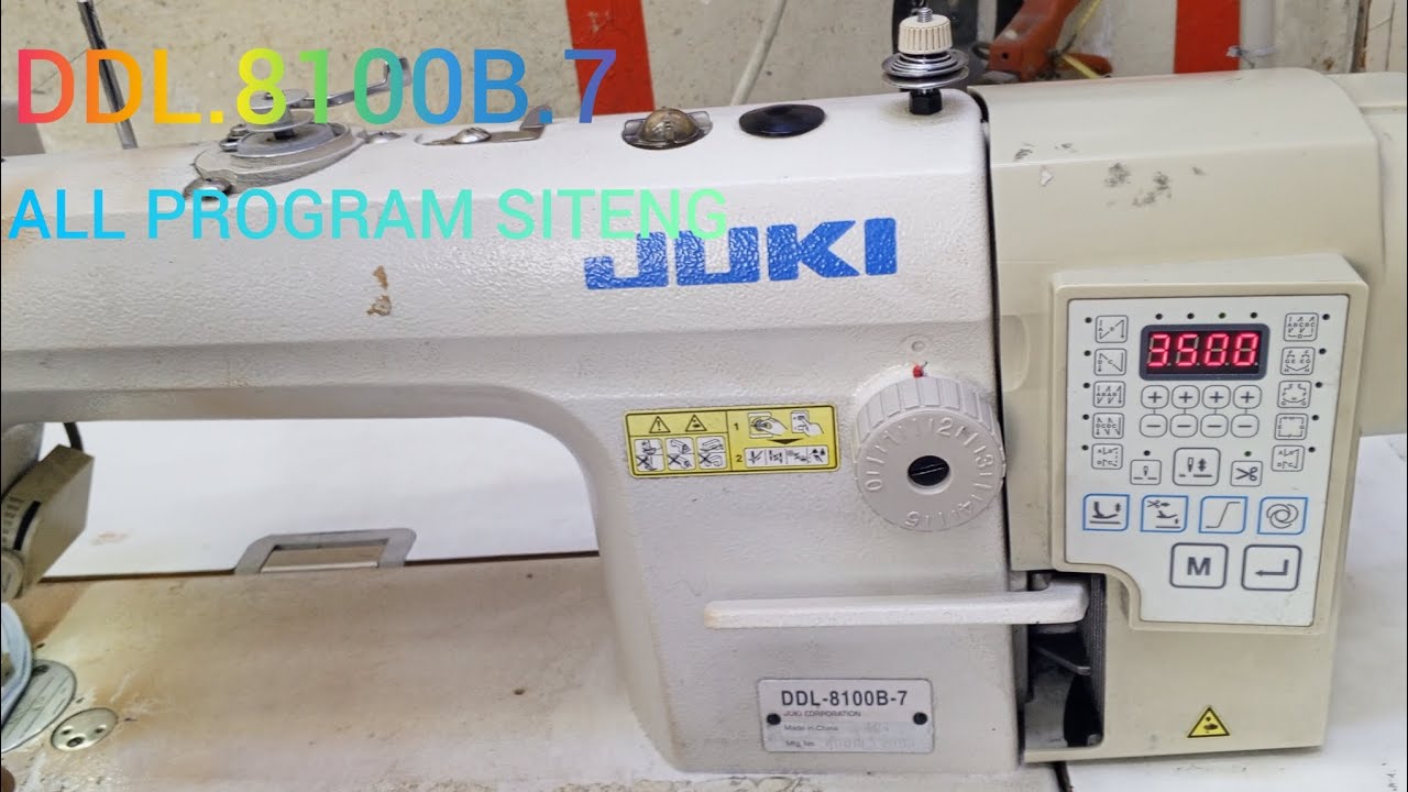 DDL.8100 B.7 ALL PROGRAM SITEG.JUKI MODAIL#jhuki #video #sewingmachine