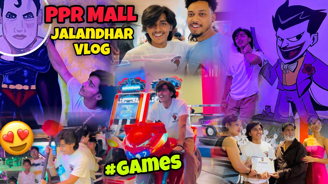PPR Mall Jalandhar 😍|| Gaming Zone In Jalandhar 🎮|| Modeling Audition Certificate mill gya🤩