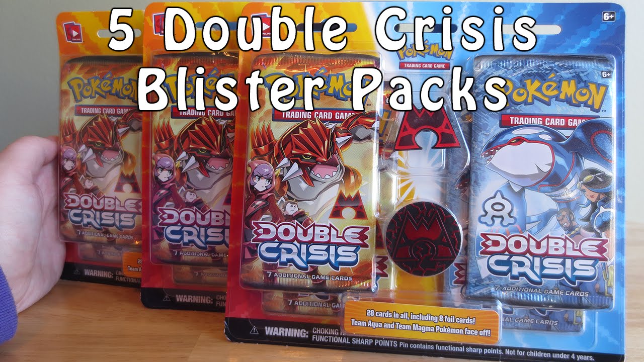 Opening 5 Pokemon Double Crisis Blister Packs