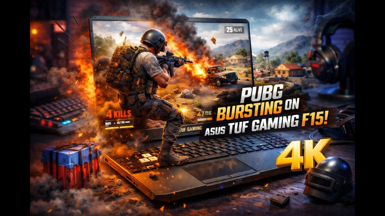 PUBG PC Gameplay on ASUS TUF F15 | RTX 3050Ti FPS Test 🔥 Smooth Gaming