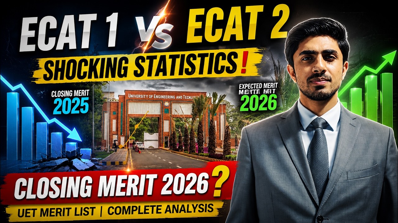 ECAT 1 vs ECAT 2 Shocking Statistics | Uet ECAT Closing Merit 2026 | UET Merit list #uet