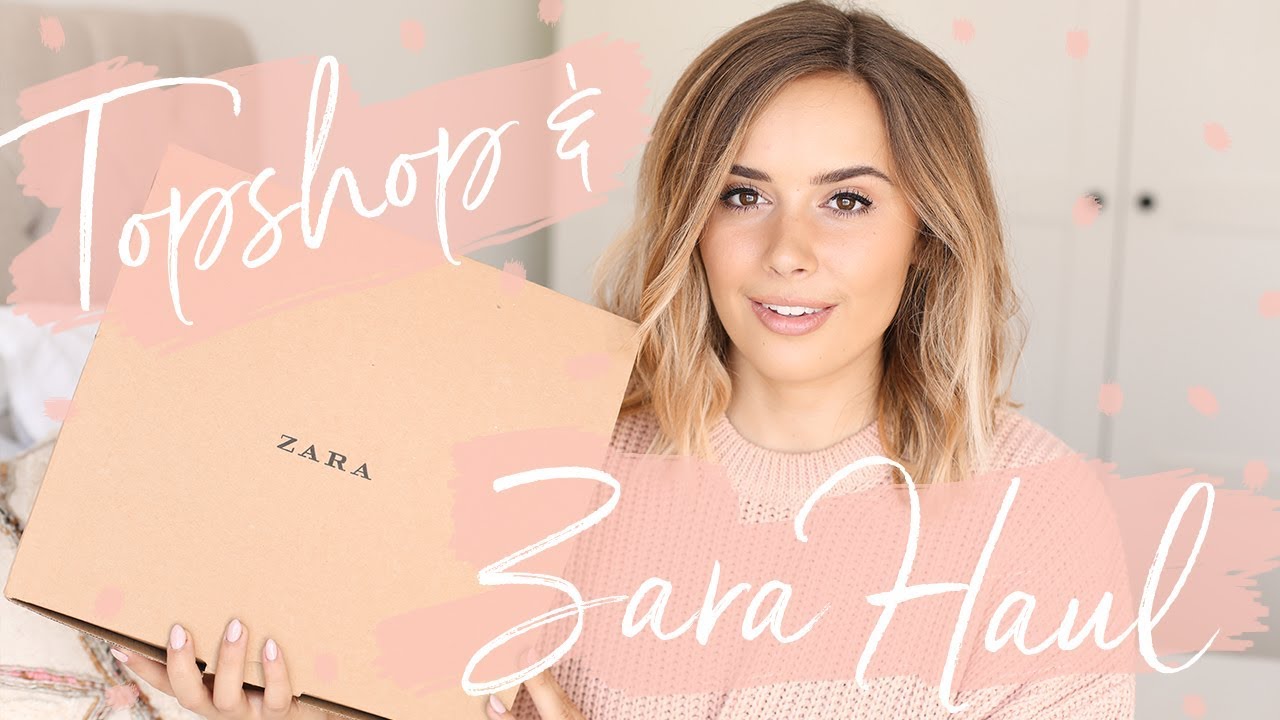 ZARA & TOPSHOP HAUL UNBOXING + TRY ON | Hello October