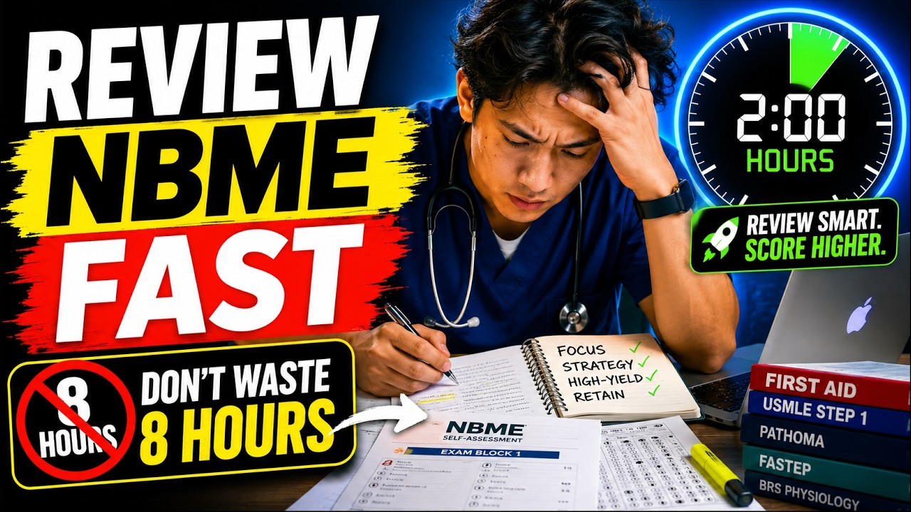 How to Review an NBME Without Wasting 8 Hours | MDSteps