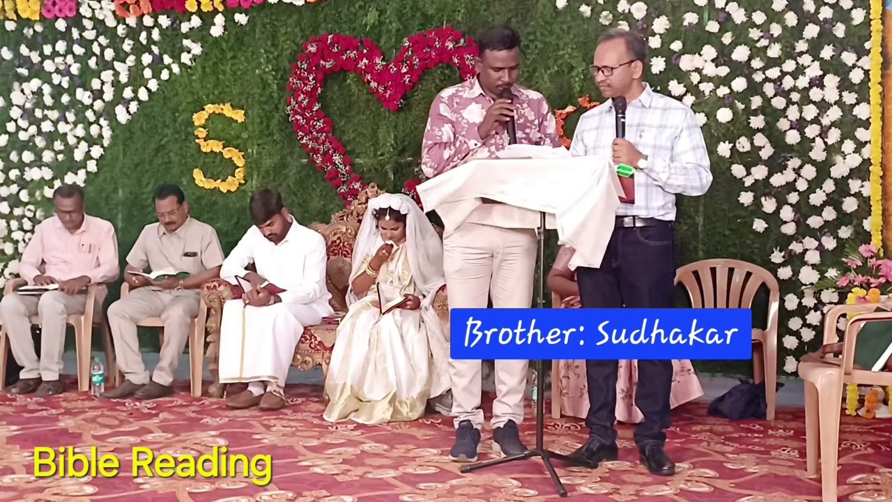 Bible Reading: Sister ANASUYA and Brother: SUDHAKAR.