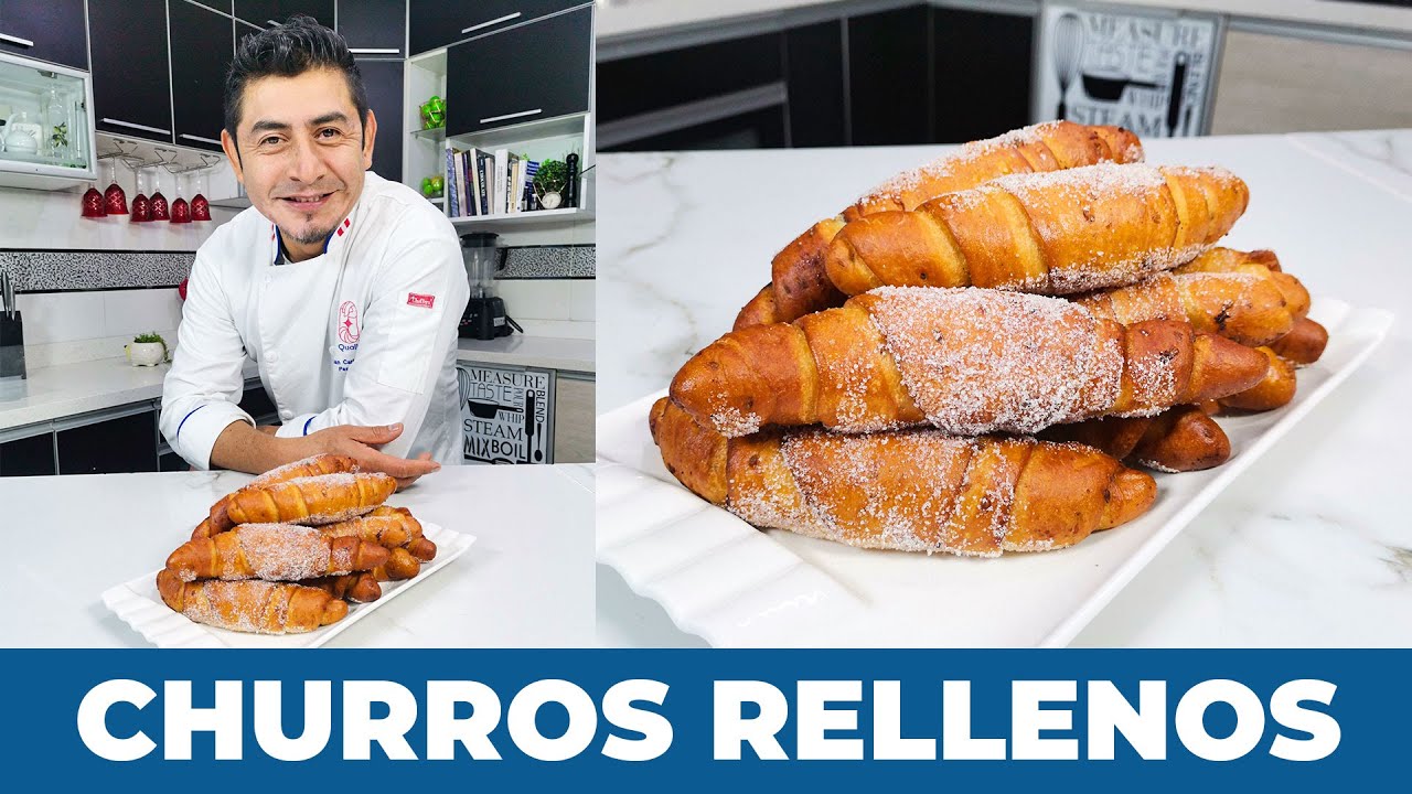EL PASO A PASO DE LOS CHURROS RELLENOS 👨🏻‍🍳 | Endúlzate