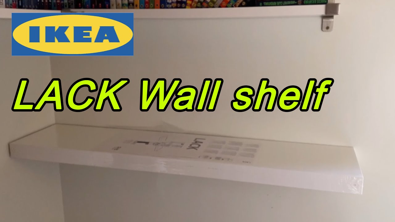 Ikea lack wall shelf white 110x26 cm Installation
