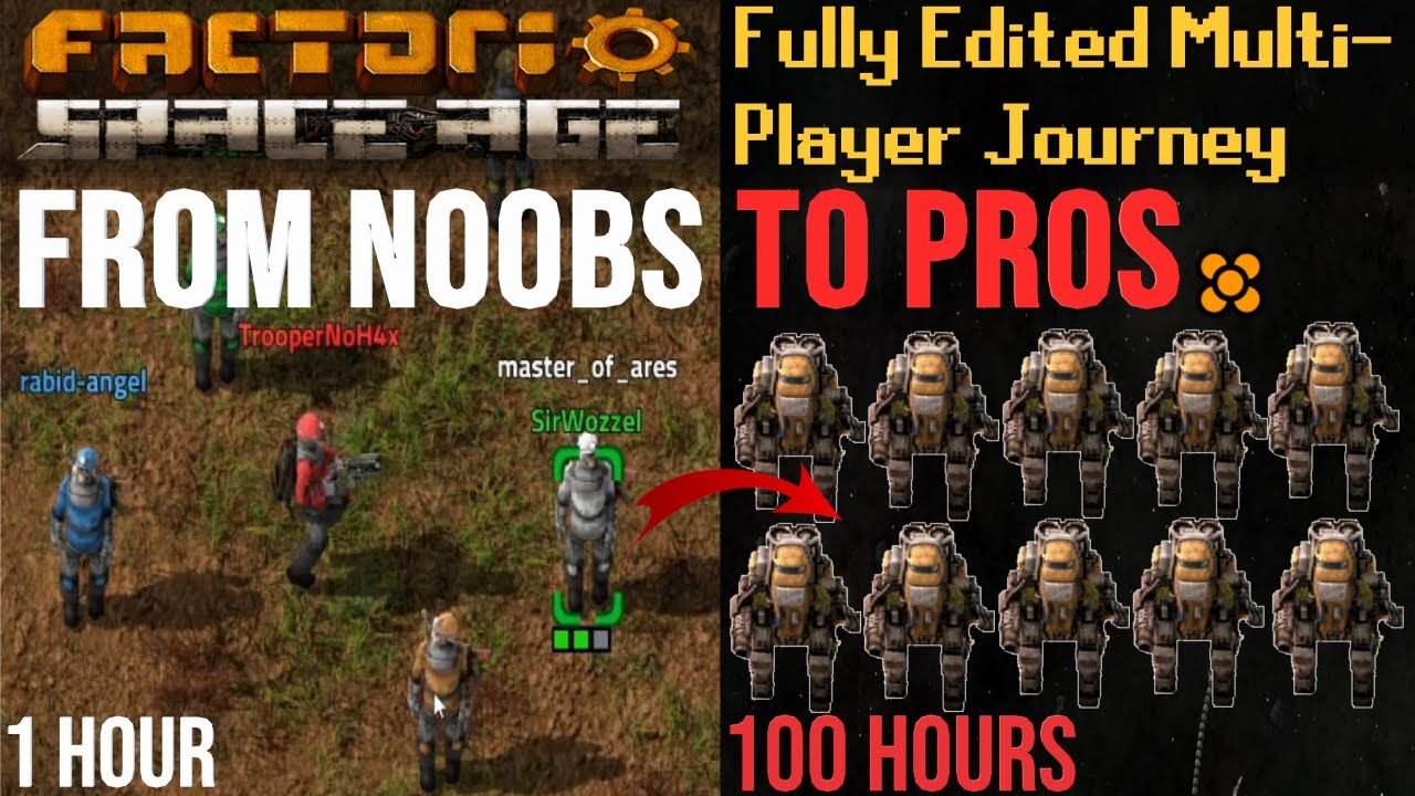 From Noobs to Pros: The 100 Hour Multiplayer Space Age Full Series