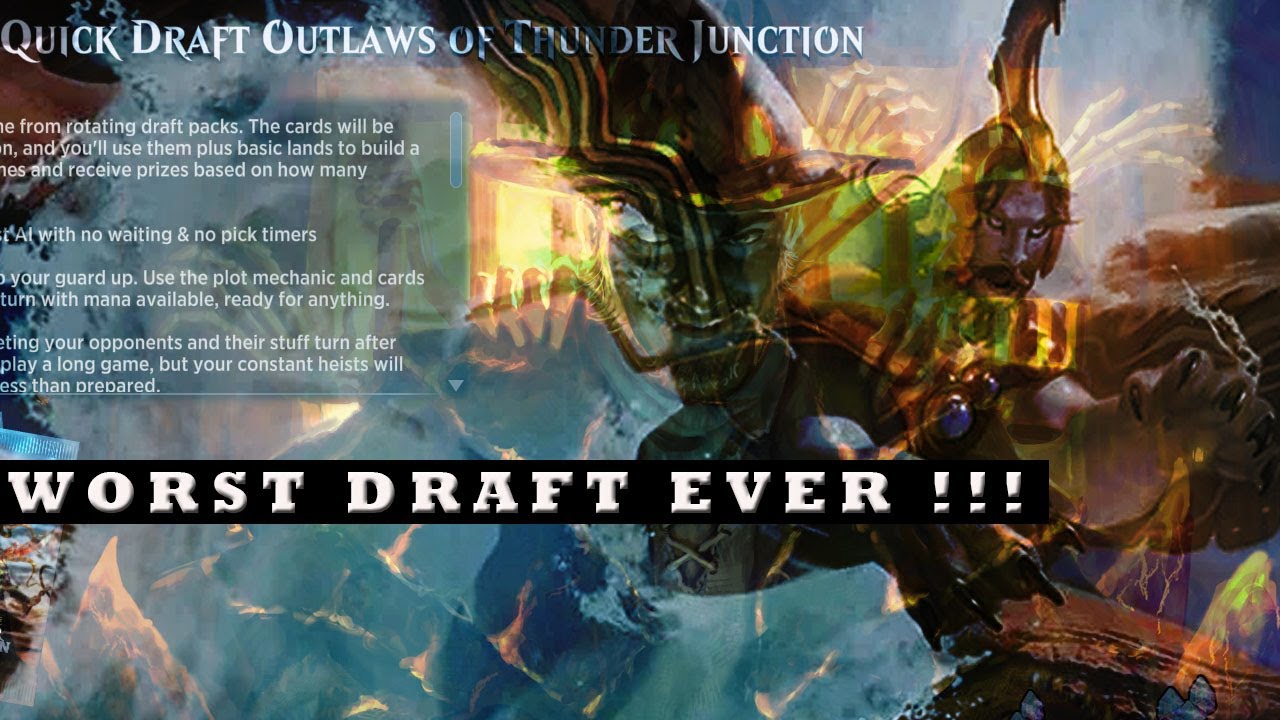 Outlaws Quick Draft - WORST DRAFT EVER - MTG - Arena - Magic the Gathering - We've had enough of...