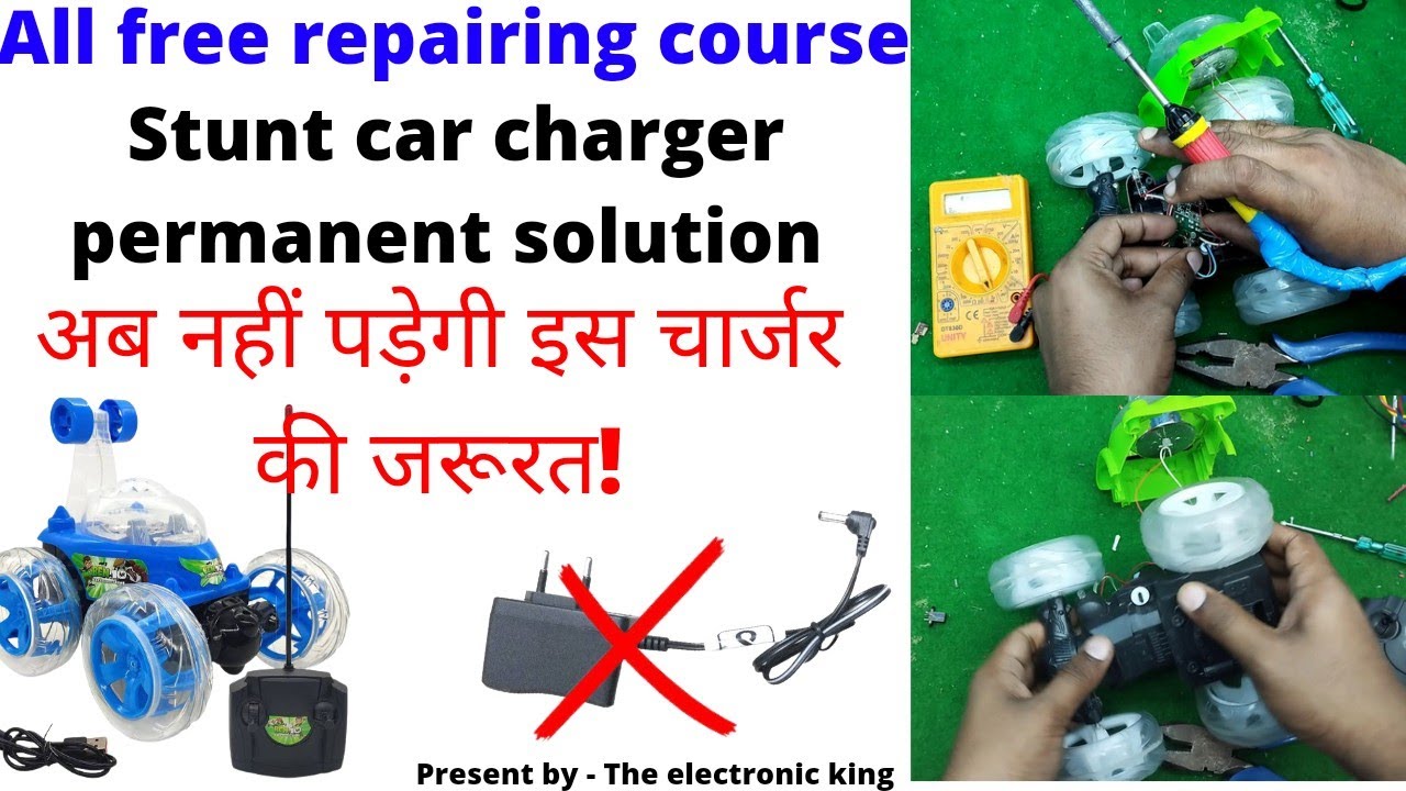 stunt car charger problem #reparing #chinatoys #toysrepair