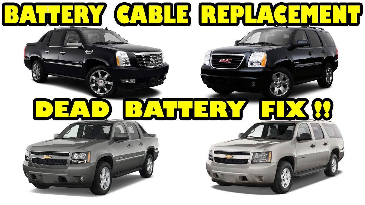 Как заменить отрицательный провод аккумулятора на автомобилях Cadillac, Chevrolet и GMC 2007-2014...