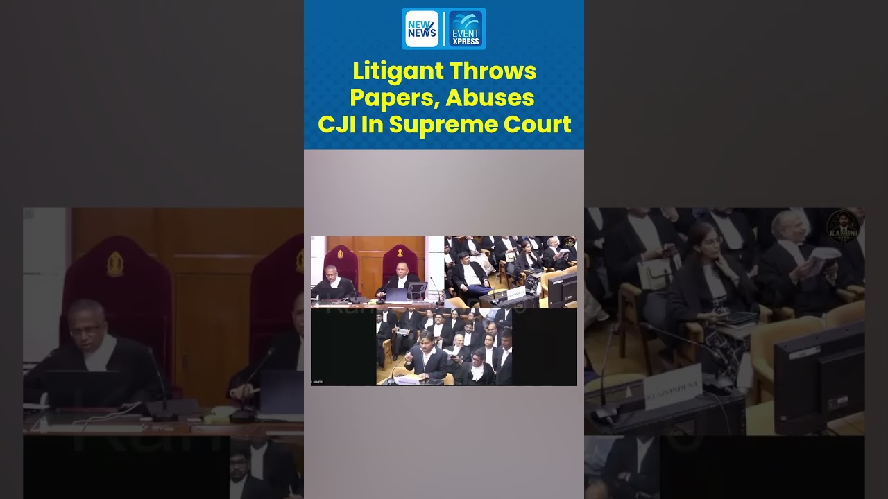 Litigant Throws Papers, Abuses CJI In Supreme Court