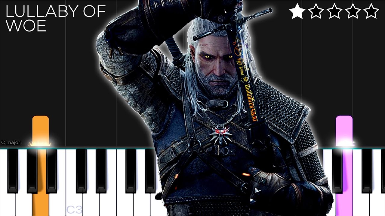 The Witcher 3 - Lullaby Of Woe | EASY Piano Tutorial