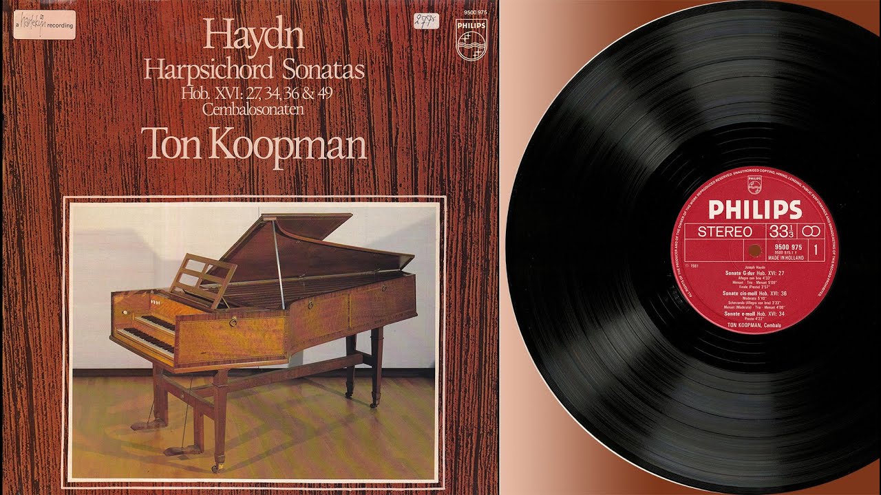 Ton Koopman (harpsichord) Haydn,  Harpsichord Sonatas Hob. XVI: 27, 34, 36 & 49