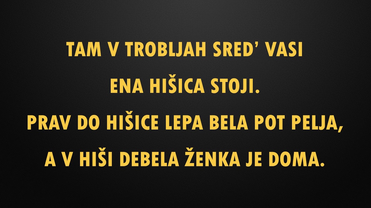 RŽENOVA TINKA - Ansambel Banov&scaron;ek - Besedilo, lyrics, karaoke