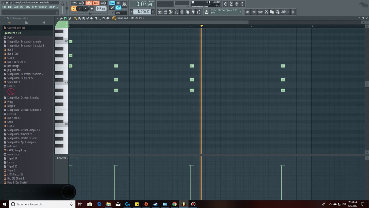 StoopidXool September Samples (1/2) *3rd Beat* [FL STUDIO TUTORIAL]
