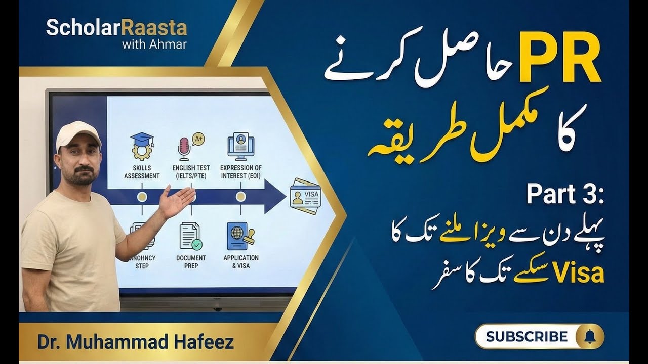 ی آر (PR) حاصل کرنے کا مکمل طریقہ: پہلے دن سے ویزا ملنے تک کا سفر (Part 3)